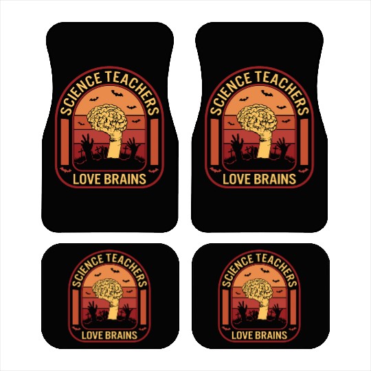 Halloween Science Teacher Car Mats, Science Teachers