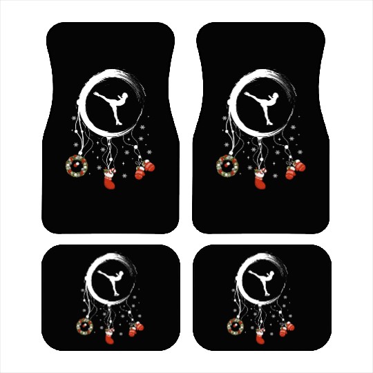 Winter dreamcatcher Christmas Figure skating Car Mats