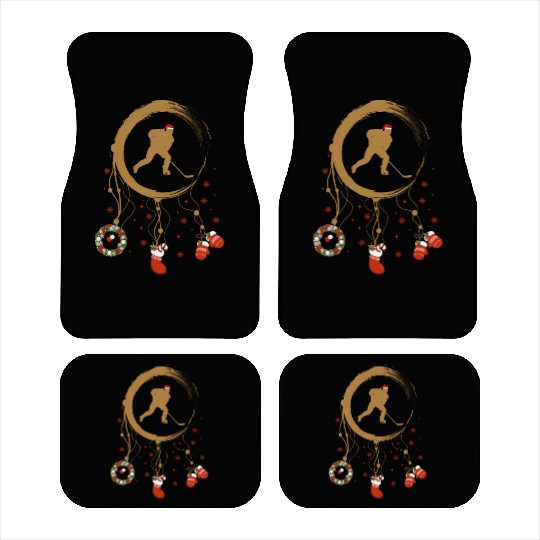 Winter dreamcatcher Christmas Ice hockey Car Mats