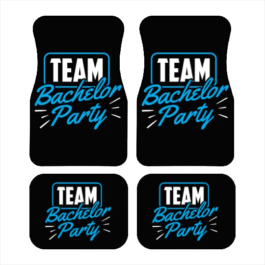 Team Bachelor Party Bride Groom Car Mats