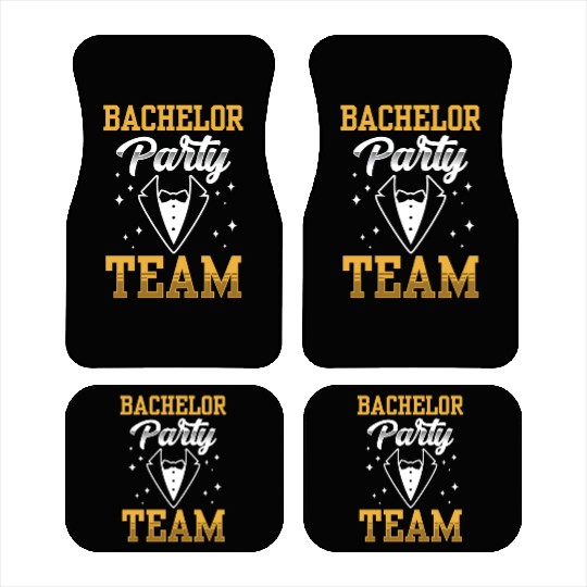 Bachelor Party Team Bride Groom Car Mats
