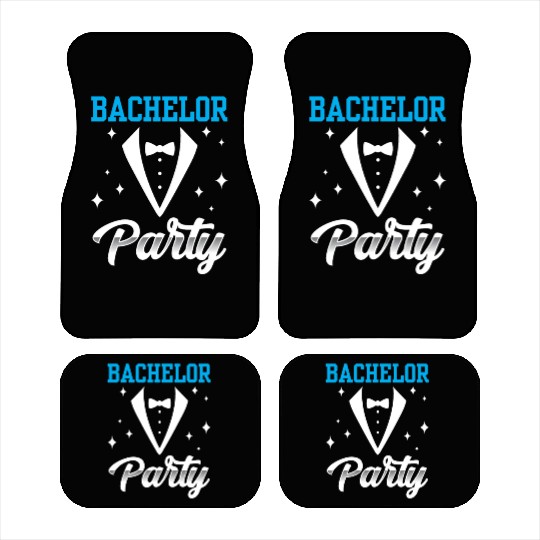 Bachelor Party Team Bride Groom Car Mats