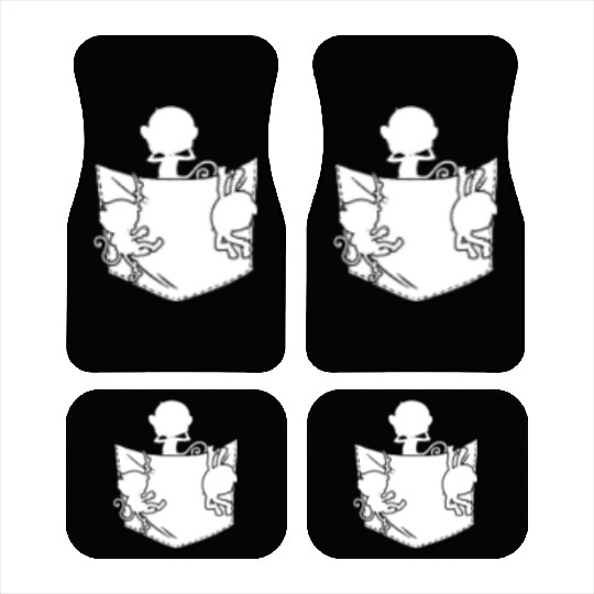 Orangutan Monkey Lover - Funny Monkeys Pocket Monk Car Mats