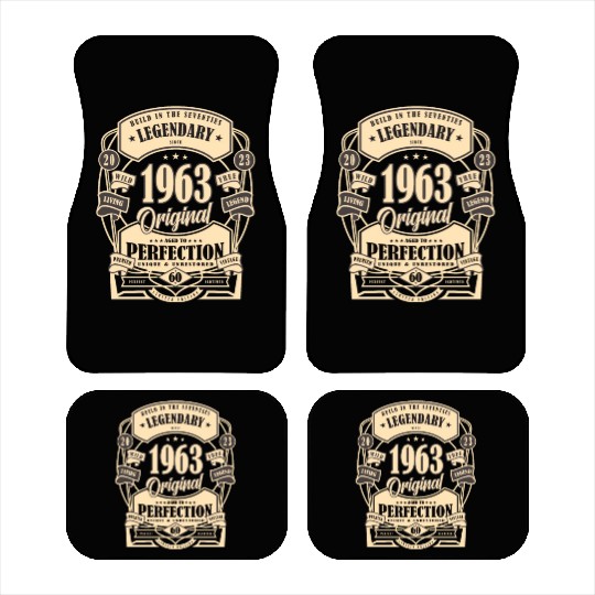 60th Birthday Gift Myth Legend Original present Car Mats