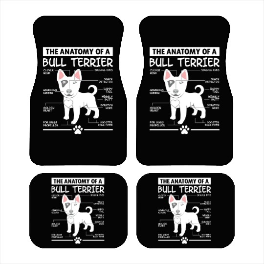 The Anatomy of A Bull Terrier Car Mats