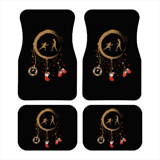 Winter dreamcatcher Christmas Fencing Car Mats