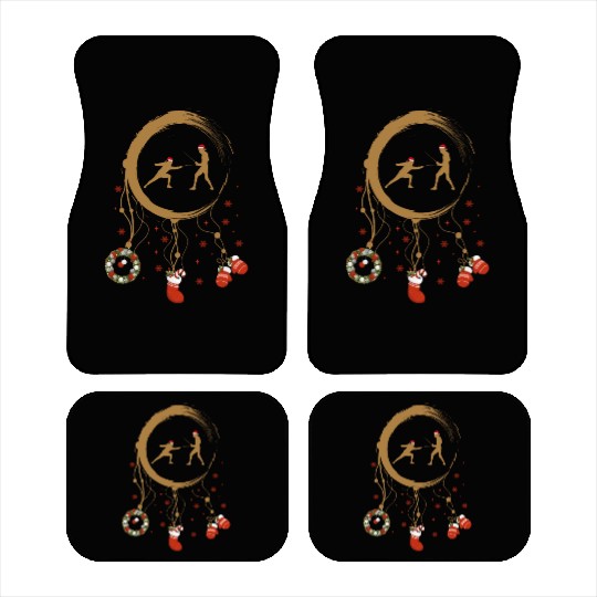 Winter dreamcatcher Christmas Fencing Car Mats