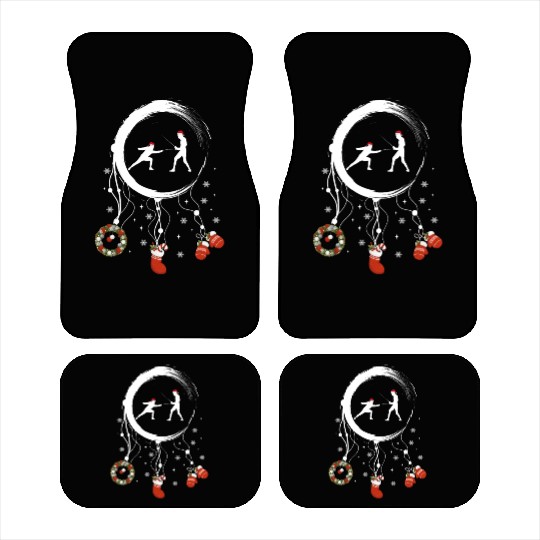 Winter dreamcatcher Christmas Fencing Car Mats