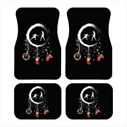 Winter dreamcatcher Christmas Fencing Car Mats