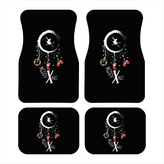 Winter dreamcatcher Christmas Skiing Car Mats