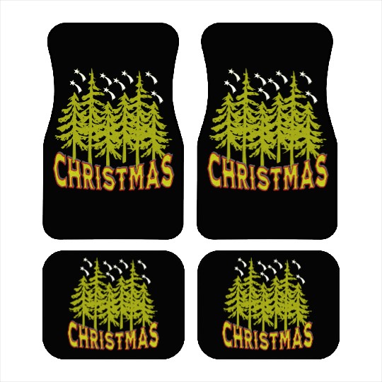 Happy Hallothanksmas Funny Christmas, Classic Car Mats