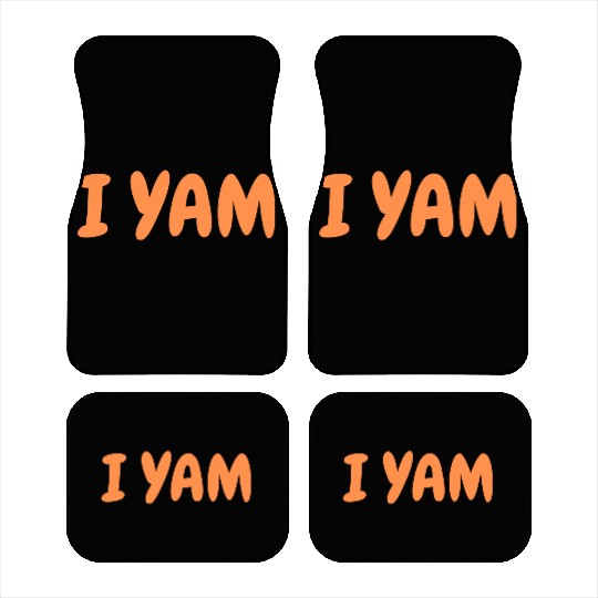 I yam my sweet potato for matching couple thanksgi Car Mats