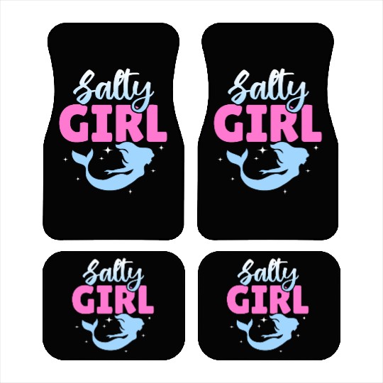 Girl Salty Mermaid Lover Car Mats