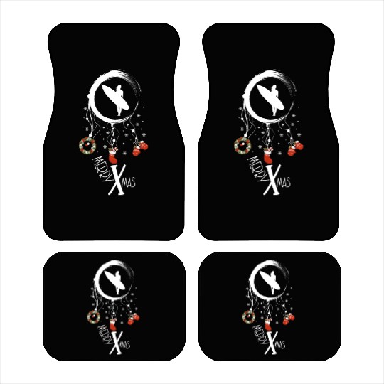 Winter dreamcatcher Christmas Surfer girl Car Mats