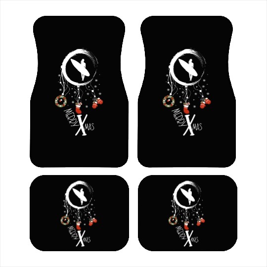 Winter dreamcatcher Christmas Surfer girl Car Mats