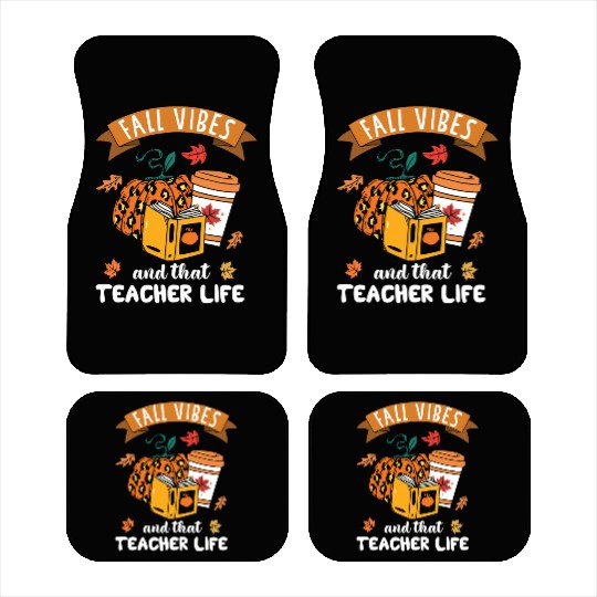 Fall Vibes And That Teacher Life Thanksgiving Car Mats