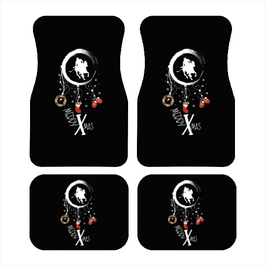 Winter dreamcatcher Christmas Polo player Car Mats