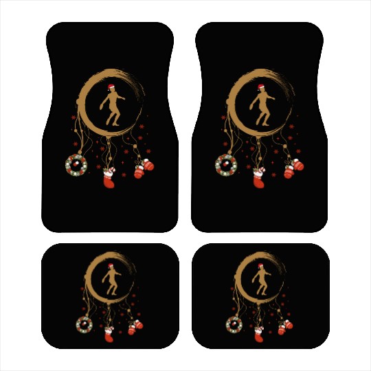 Winter dreamcatcher Christmas Discus throwing Car Mats