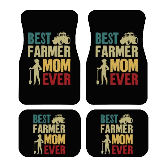 Farming Farmer Mom Mother Vintage Car Mats