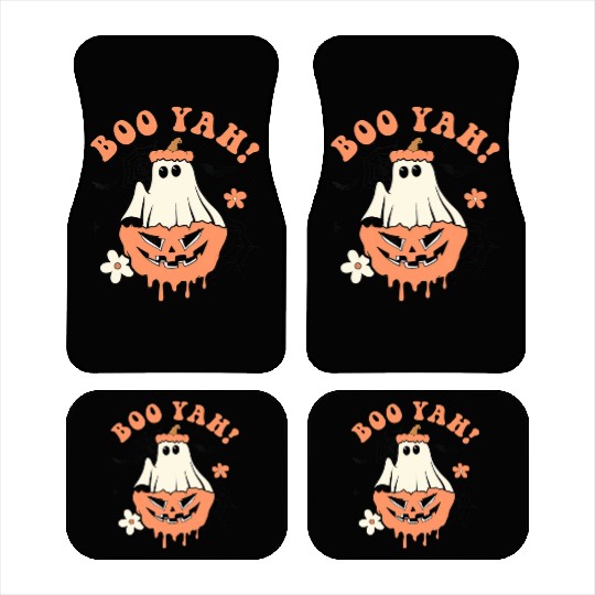 Halloween Trick Or Treat Spooky Season Boo Yah Car Mats
