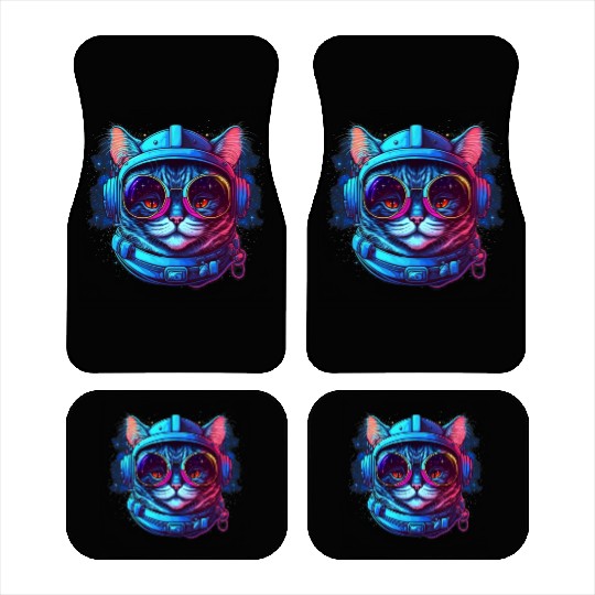 Space Cat Car Mats