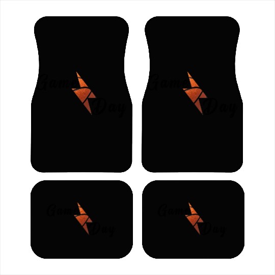 Game Day Basketball Lightning Bolt Car Mats