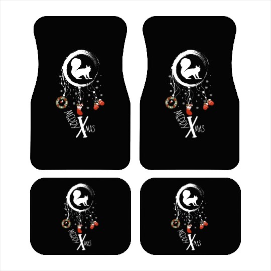 Winter dreamcatcher Christmas Squirrel Car Mats