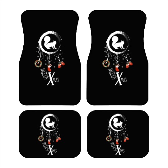 Winter dreamcatcher Christmas Squirrel Car Mats