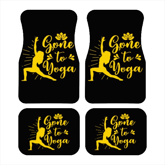 Yoga Car Mats Gone To Yoga Meditate Lotus Gift Car Mats