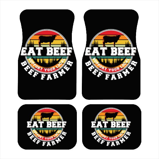 Cattle Farming Agriculture Beef Cow Lover Car Mats