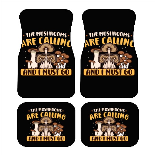 Morels Mushroom Picker Mushroom Farmer Mushroom Car Mats