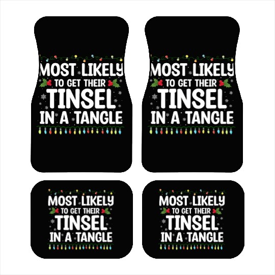 Xmas Quote, Funny Christmas Quote, Santa Claus Car Mats