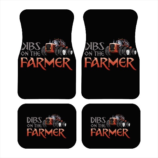 Farming Farmer Girl Vintage Car Mats