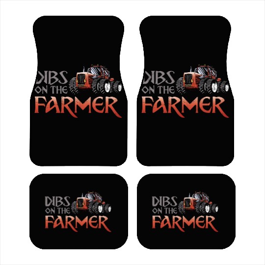 Farming Farmer Girl Vintage Car Mats