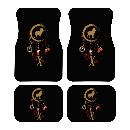 Winter dreamcatcher Christmas Capricorn Car Mats
