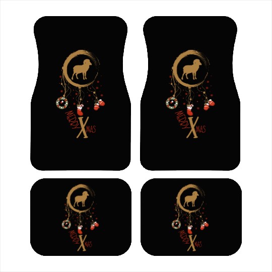 Winter dreamcatcher Christmas Capricorn Car Mats
