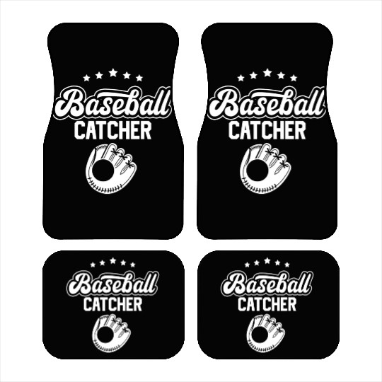 Baseball Catcher Sayings Player Hobby Car Mats