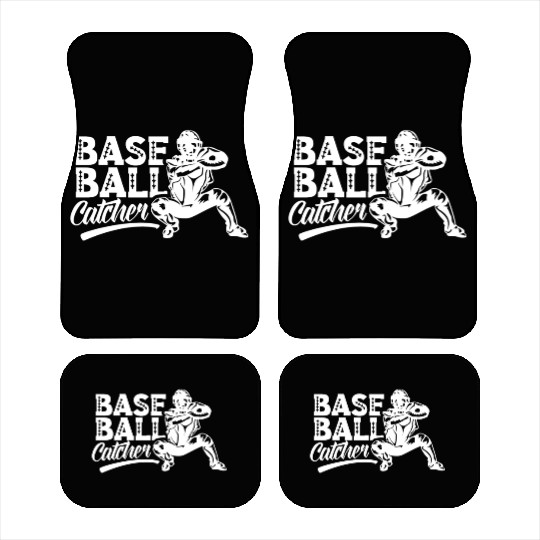 Baseball Catcher Hobby Sayings Player Car Mats