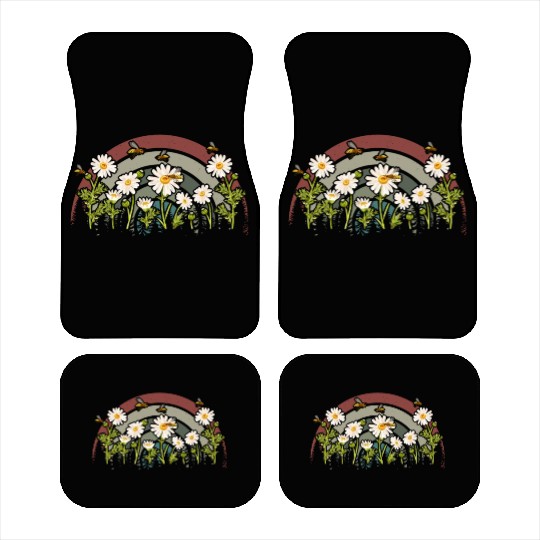 Marguerites Daisy Summer Daisies Flower Garden Car Mats
