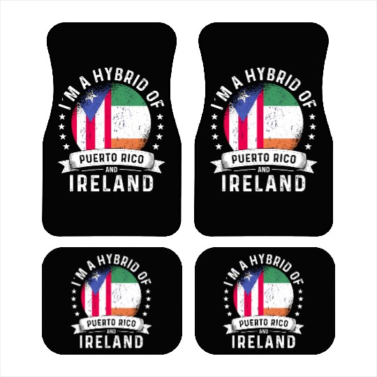 Puerto Rico Flag Ireland Grown Country Flags Car Mats