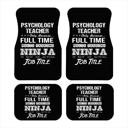 Psychology Teacher Car Mats - Multitasking Ninja Jo