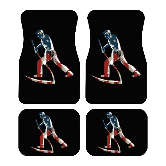 Farming Farmer American Flag Us Car Mats