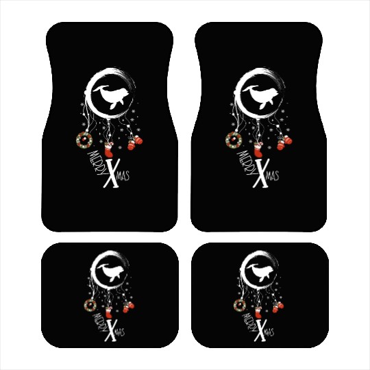 Winter dreamcatcher Christmas Dolphin Car Mats
