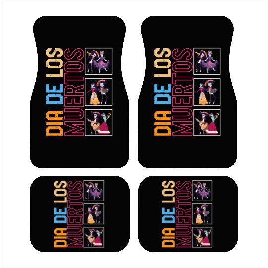 Dia De Los Muertos Car Mats, Ballet Folklorico Sugar