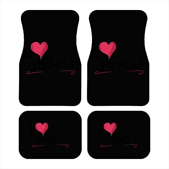 i love me heart text saying Car Mats