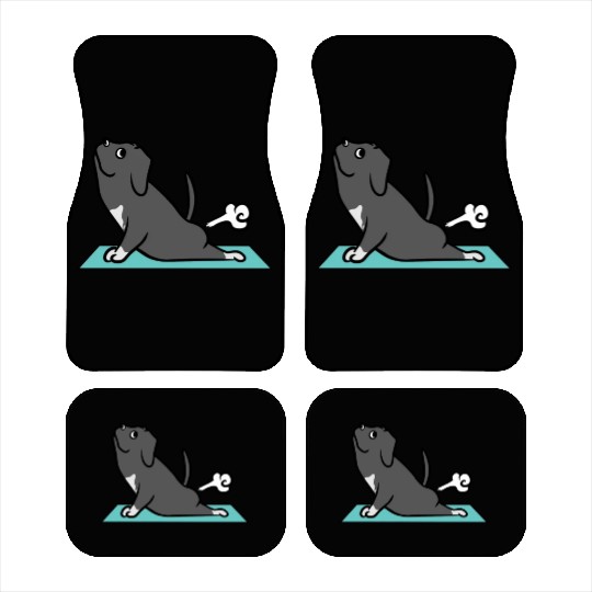 Great Dane Yoga Pose Car Mats