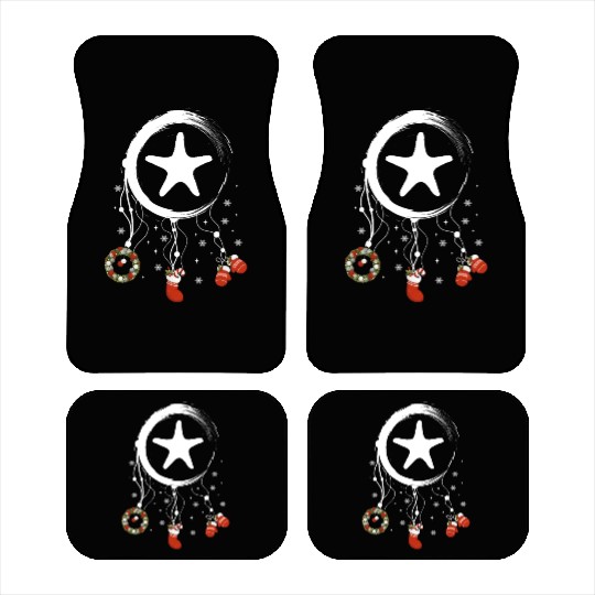 Winter dreamcatcher Christmas Starfish Car Mats