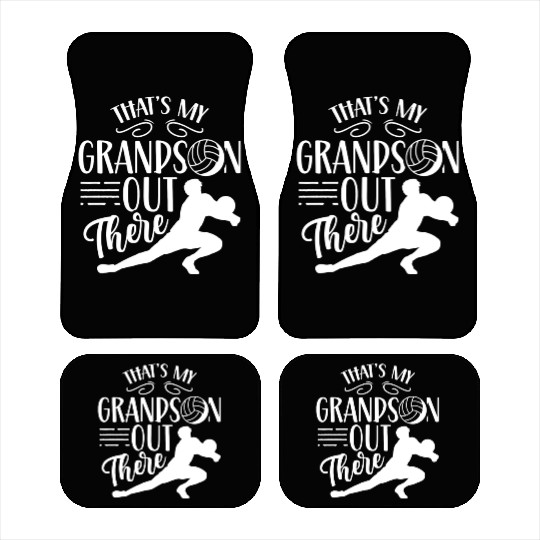 That's My Grandson Out There Volleyball Sports Car Mats