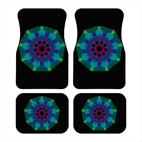 Dark Green Sign Car Mats