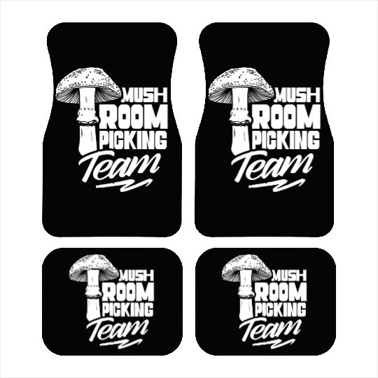 Mushroom Picking Team Collecting Collect Picker Car Mats